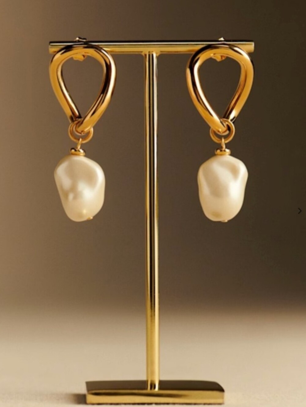 Sezane | Earrings | Eloane Earrings | Gold with Mother of Pearl